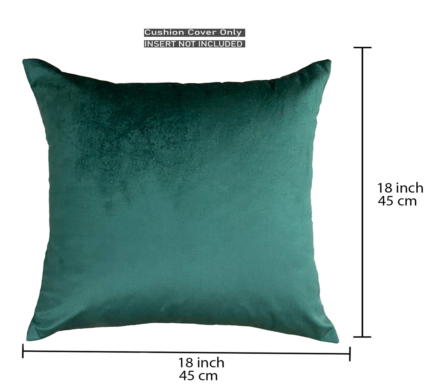 Green Cushion Cover 18"x18" (Pack of 2)